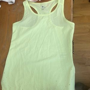 Yellow tank top from all in motion size m 7-8